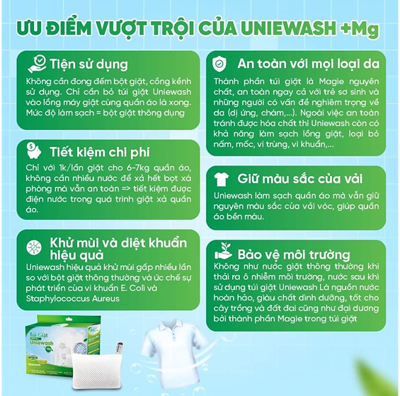 Ưu điểm vượt trội của Uniewash